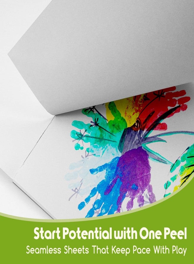 KOVIEDE Finger Paint Paper Pad, KOVIEDE 2 Pack 54 Sheets 15x11 Inch Large Drawing Pad for Kids Finger Painting & Artists, Thick Art Supplies for Toddlers - Image 3